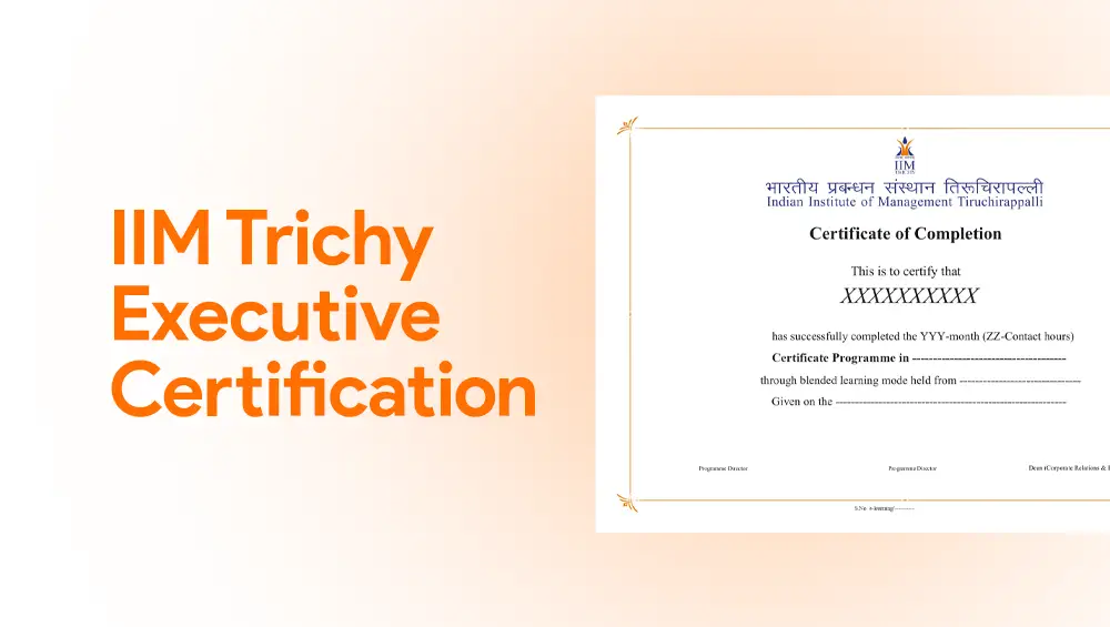 IIM Trichy executive certification