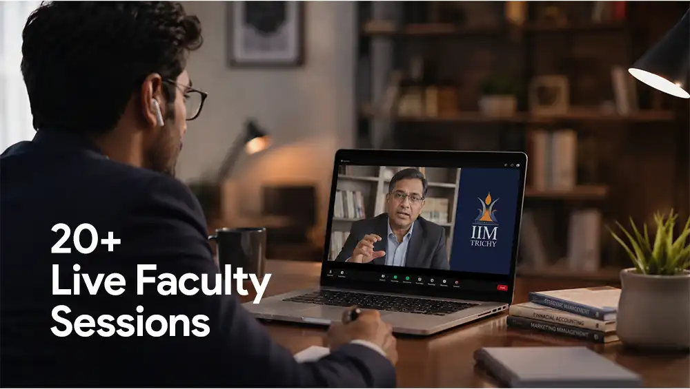 Live faculty sessions with IIM Trichy